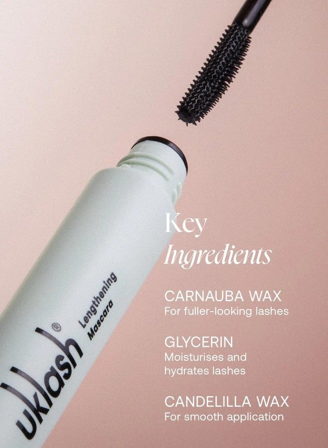 UKLASH Lengthening Mascara - Extra-Black Pigmented, Water-Resistant, Vegan-Friendly, Paraben-Free with a Double-Sided Silicone Wand - Smudge-Proof Curling & Defining Formula - Image 4